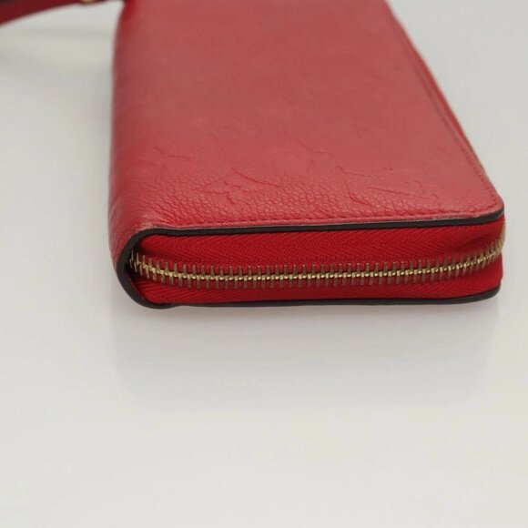LOUIS VUITTON Monogram Empreinte Zippy Wallet Red M60737 LV Auth - Picture 8 of 12